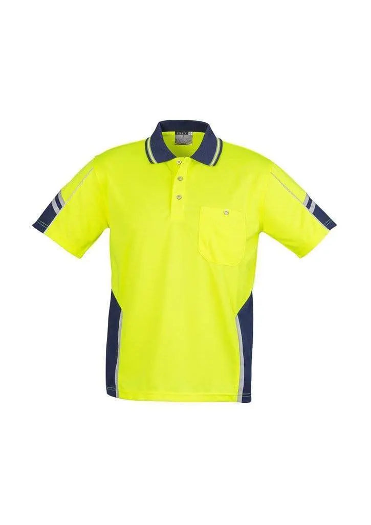 SYZMIK Men’s Hi Vis Squad S/S Polo ZH237 Metro Workwear.